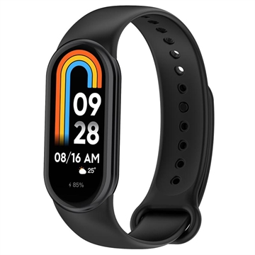 Xiaomi Smart Band 8 Mek Silikonski Kaiš - Crni