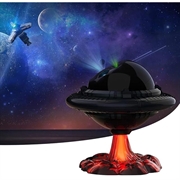 Space UFO Starry Sky Nebula Projection Lamp - Bedroom Night Light Atmosphere Projector