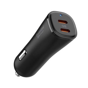 Spigen EV502 ArcStation Essential Car Charger - 50W, 2xUSB-C - Black