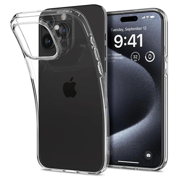 iPhone 15 Pro Max Spigen Liquid Crystal TPU Maska - Providna