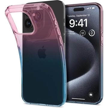 iPhone 15 Pro Spigen Liquid Crystal TPU Maska - Pink