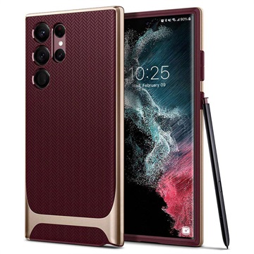 Spigen Neo Hybrid Samsung Galaxy S22 Ultra 5G Maska - Bordo