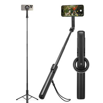 Spigen S580W Selfie Stick / Long Tripod - MagSafe Compatible - Black