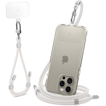 Spigen Universal Strap Set - Crossbody & Wrist Strap Combo - Pearl White