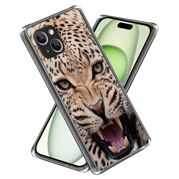 iPhone 15 Stylish Ultratanka TPU Zaštitna Maska - Leopard