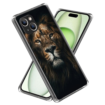 iPhone 15 Stylish Ultratanka TPU Zaštitna Maska - Lav