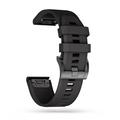 Tech-Protect Smooth Universal Garmin Silicone Strap - 22mm - Black