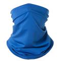 Thin Tube Neck Gaiter for Running, Cycling and Skiing - Blue