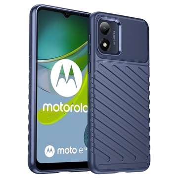 Thunder Serija Motorola Moto E13 TPU Maska - Plava