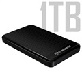 Transcend StoreJet 25A3 USB 3.1 Gen 1 Eksterni Hard Disk - 1TB - Crni