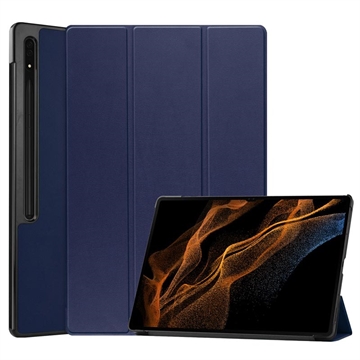 Samsung Galaxy Tab S9 Ultra Tri-Fold Serija Smart Zaštitna Futrola - Plava