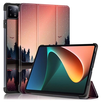 Tri-Fold Serija Xiaomi Pad 6/Pad 6 Pro Smart Maska na preklop - Priroda