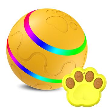 USB Rechargeable LED Self-Playing Pet Toy Ball with Remote Control