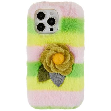 3D Plush Furry Winter iPhone 14 Pro Max TPU Maska