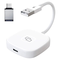 Žičani CarPlay Mirror Adapter THT-020-7 za iPhone - USB-A, USB-C - Beli