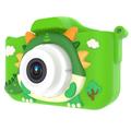 X12S Cute Dragon Kids Camera with 32GB Memory Card - Green