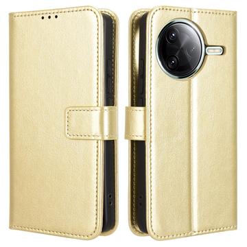 Xiaomi Redmi K80/K80 Pro Wallet Case Magnetic Closure - Gold