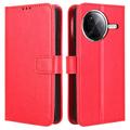 Xiaomi Redmi K80/K80 Pro Wallet Case Magnetic Closure - Red