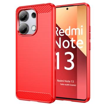 Xiaomi Redmi Note 13 4G Brušena TPU Zaštitna Maska - Ugljenično Vlakno