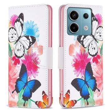 Xiaomi Redmi Note 13 Pro 4G/Poco M6 Pro Wonder Series Futrola-Novčanik - Leptiri