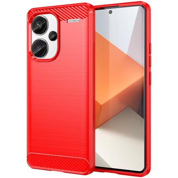 Xiaomi Redmi Note 13 Pro+ Brušena TPU Zaštitna Maska - Ugljenično Vlakno