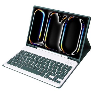 iPad Pro 11 (2024) Futrola sa Bluetooth Tastaturom - Tamnozelena