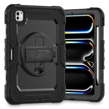 iPad Pro 11 (2024) Tech-Protect Solid360 Hybrid Case w. Strap - Black