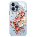 iPhone 13 Pro Flower Bouquet Hybrid Case - Blue