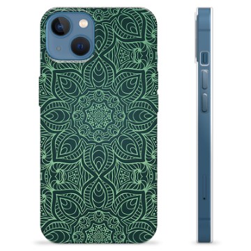 iPhone 13 TPU Maska - Zelena Mandala