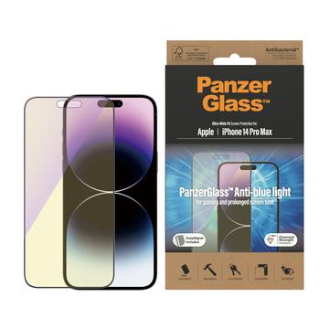 iPhone 14 Pro Max PanzerGlass Ultra-Wide Fit Anti-Blue Light EasyAligner Zaštitno Staklo - Crne Ivice