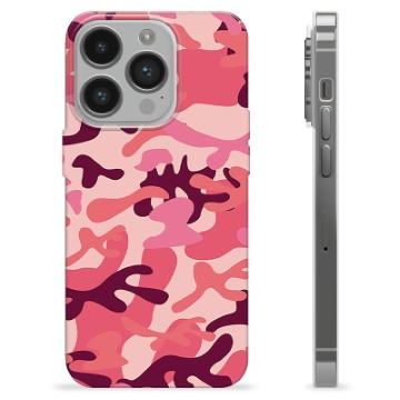 iPhone 14 Pro TPU Maska - Pink Kamuflaža