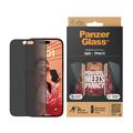 iPhone 15 PanzerGlass Ultra-Wide Fit Privacy EasyAligner Zaštitno Staklo - Crne Ivice