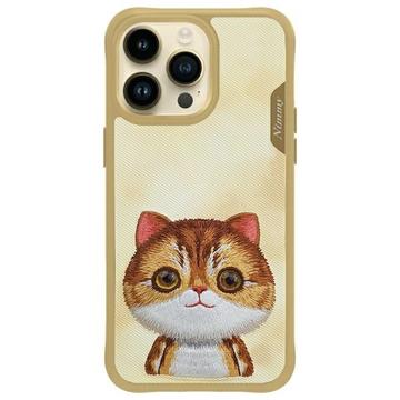 iPhone 15 Pro Max Nimmy Friends Big Eyed Pet 2.0 Cat Case - Khaki