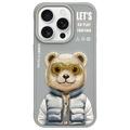 iPhone 15 Pro Max Nimmy Friends Cool&Cute 2.0 Bear Case - Grey