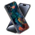 iPhone 15 Pro Max Stylish Ultratanka TPU Zaštitna Maska - Raznobojni Oblaci