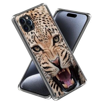 iPhone 15 Pro Max Stylish Ultratanka TPU Zaštitna Maska - Leopard