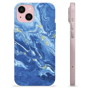 iPhone 15 TPU Maska - Šareni Mermer