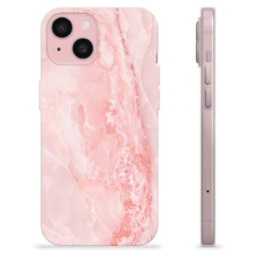 iPhone 15 TPU Maska - Roze Mermer