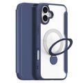 iPhone 16 Plus Dux Ducis Skin X Pro Magnetic Flip Case - Blue