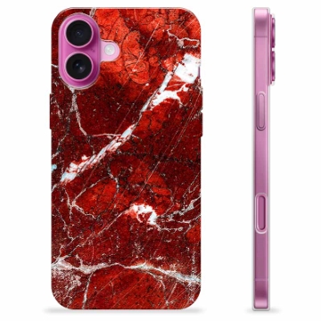 iPhone 16 Plus TPU Maska - Crveni Mermer