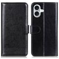 iPhone 16 Plus Wallet Case Magnetic Closure - Black