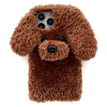 iPhone 16 Pro Max Adorable Teddy Dog-Shaped Plush Case