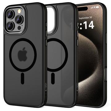 iPhone 16 Pro Max Tech-Protect MagEdge Case - MagSafe Compatible - Matte Black / Gunmetal