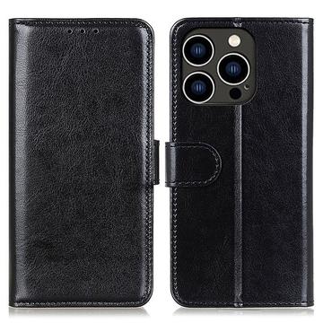 iPhone 16 Pro Wallet Case Magnetic Closure - Black