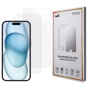 iPhone 16 Saii 3D Premium Zaštitno Kaljeno Staklo - 9H - 2 kom.