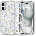 iPhone 16 Tech-Protect MagMood Case - MagSafe Compatible - Spring Flowers