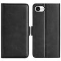 iPhone SE (2025) Wallet Case with Magnetic Closure - Calf Texture