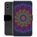 iPhone X / iPhone XS Premijum Futrola-Novčanik - Šarena Mandala