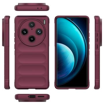 vivo X100 Pro Rugged Serija TPU Maska - Boja Vina