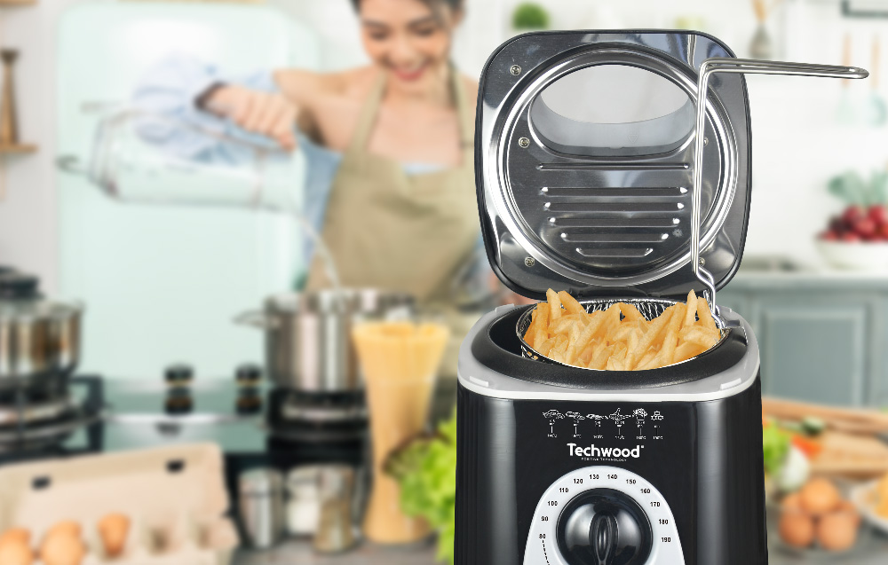 Techwood TFF-86 Fryer, fondue 2-u-1